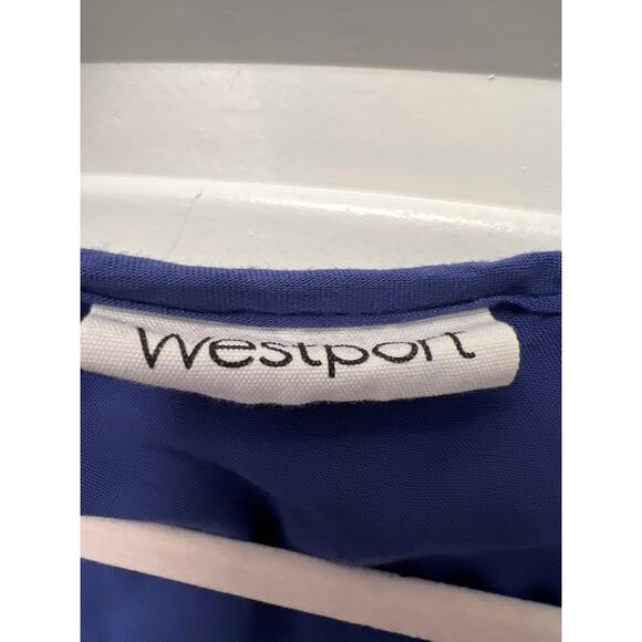 Westport Women’s Cut V Neck Bohemian Tunic Embroidered Dress Size XL Petite Blue - Picture 2 of 3